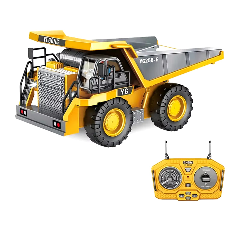 2.4Ghz 6 Channel 1:24 RC Excavator Toy RC Engineering Car Alloy and Plastic Excavator RTR for Kids Christmas Gift