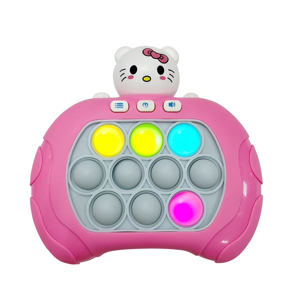 2024 New Pikachu Quick Push Game Pop up Fidget Bubble Electronic Pop It Pro Game Light Antistress Toys for Adult Kids Gift 2024