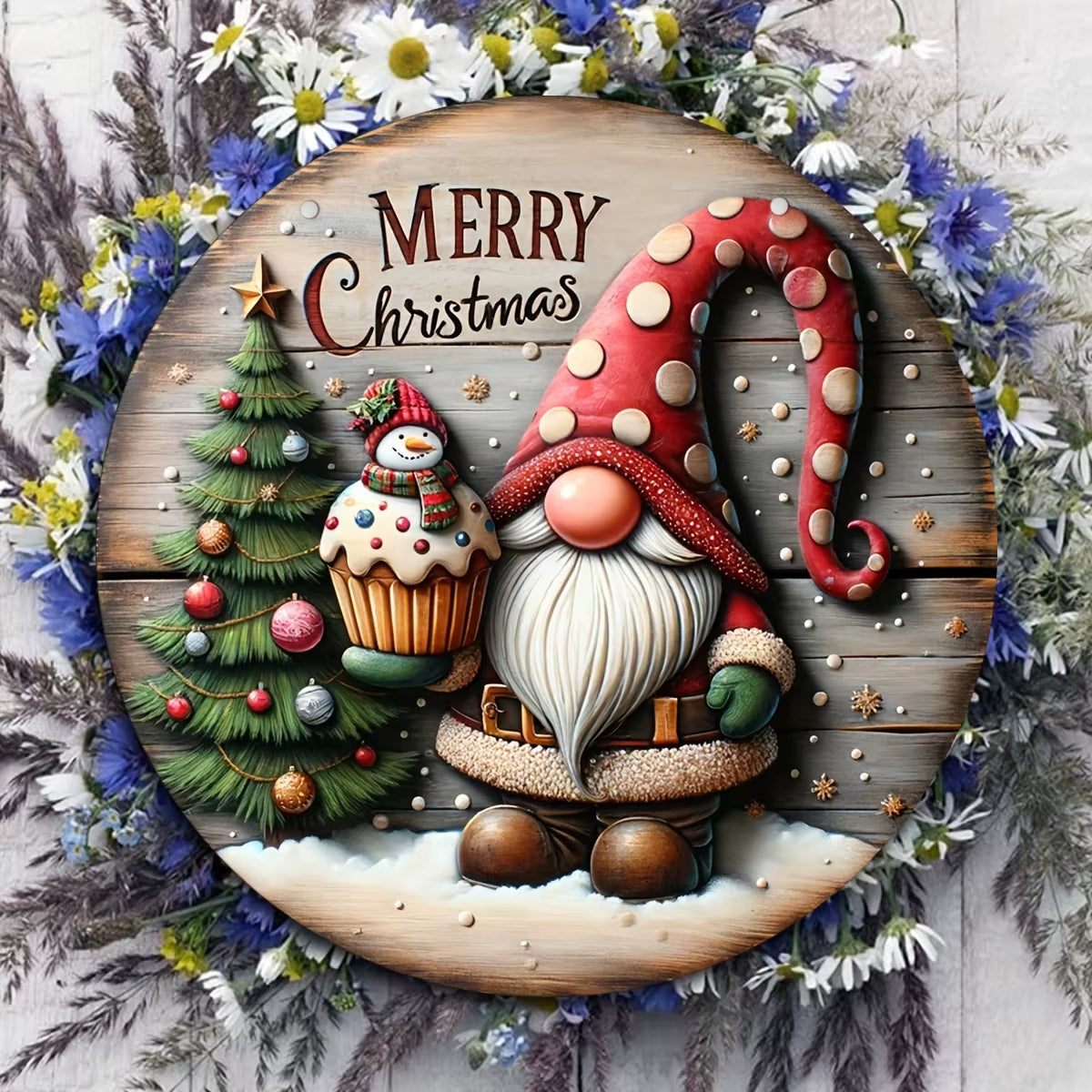 1Pc Christmas Decorations Wooden Sign Merry Christmas Wooden Sign Hanging Decorations Christmas Sign