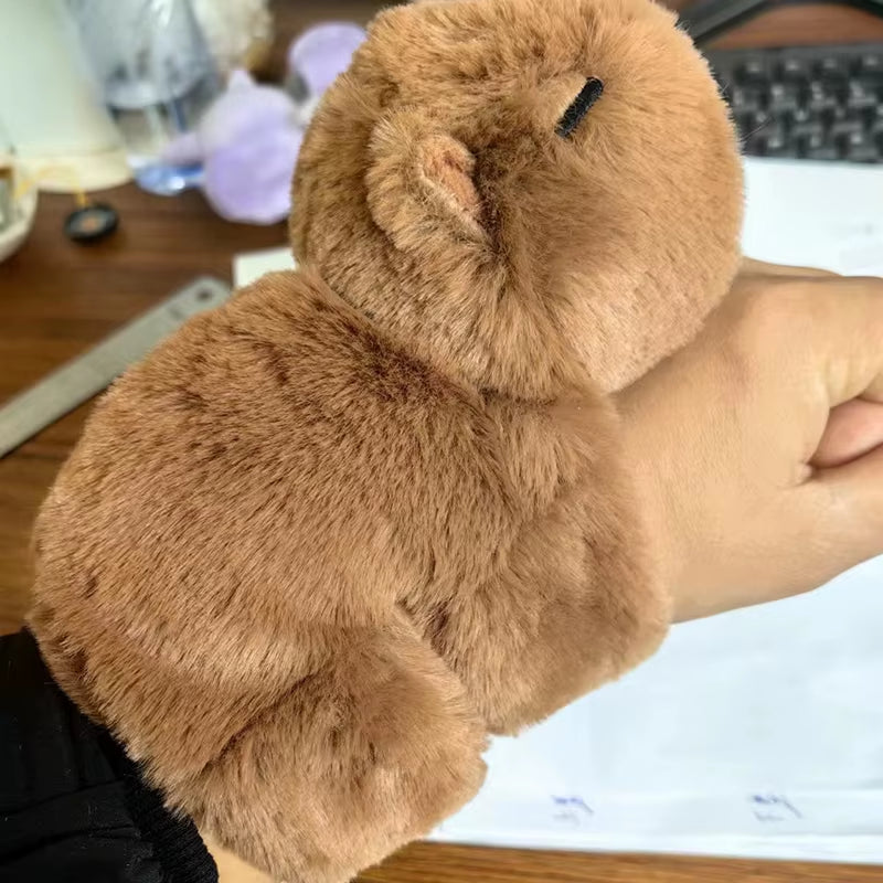 Bracelet Wrist Lying down Doll Capybara Doll Snap Ring Cute Plush Toy Ugly Cute Doll